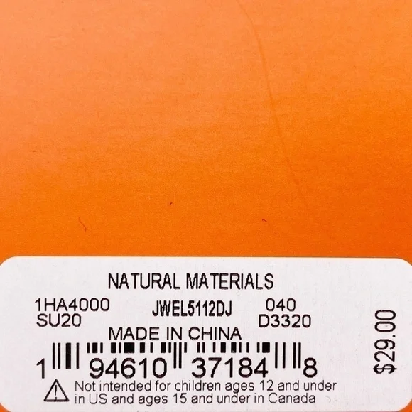 Lucky Brand Earrings Teardrop Dangle Silver Metal Yellow Stone New in Box NWT - Picture 5 of 7